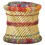 Berkfield Stools with Chindi Details 2 pcs Multicolour Bamboo 8