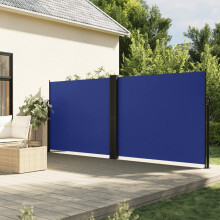 Berkfield Retractable Side Awning Blue 160x1000 cm