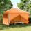 Berkfield Foldable Party Tent Pop-Up with 4 Sidewalls Orange 1