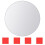 Berkfield 8 pcs Mirror Tiles Round Glass 3