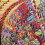 Berkfield Stools with Chindi Details 2 pcs Multicolour Bamboo 9
