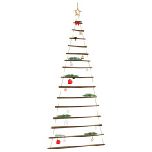 Berkfield†Hanging Christmas Tree with Top Star 100x210 cm Natural Branch