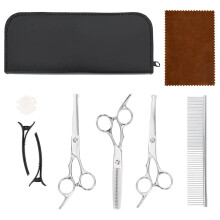 Berkfield 7 Piece Dog Grooming Scissors Set Stainless Steel