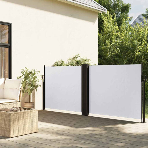 Berkfield Retractable Side Awning White 120x1200 cm