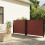 Berkfield Retractable Side Awning Brown 120x1200 cm 1