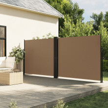 Berkfield Retractable Side Awning Taupe 160x1200 cm