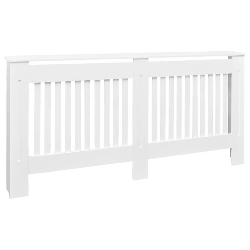 Berkfield Radiator Cover White 172 cm Engineered Wood 1