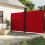 Berkfield Retractable Side Awning Red 200x1200 cm 1