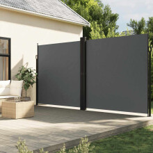Berkfield Retractable Side Awning Anthracite 220x1000 cm