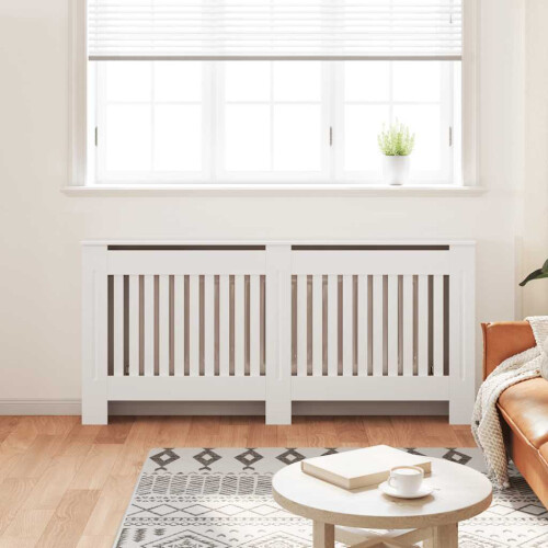 Berkfield Radiator Cover White 172 cm Engineered Wood 2