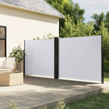 Berkfield Retractable Side Awning White 160x1200 cm