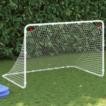 Berkfield Soccer Goal White 122x81x81 cm Steel