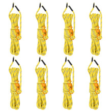 Berkfield Tent Guy Ropes with Spanners Reflective 8 pcs 4 m 4 mm