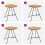 Berkfield Stools 2 pcs Solid Teak Wood 3