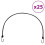 Berkfield Bungee Cords with Reflective Strips and Hooks 25 pcs 100 cm 1