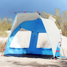 Berkfield Beach Tent 2-Person Azure Blue Quick Release Waterproof