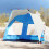 Berkfield Beach Tent 2-Person Azure Blue Quick Release Waterproof 1