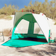 Berkfield Beach Tent 2-Person Sea Green Quick Release Waterproof