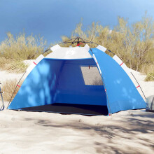 Berkfield Beach Tent 2-Person Azure Blue Quick Release Waterproof