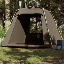 Berkfield Fishing Tent 4-Person Olive Green Quick Release