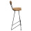 Berkfield Bar Stools 2 pcs Solid Teak Wood 5