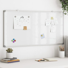 Berkfield Magnetic Whiteboard 60x30x1.7 cm Aluminium