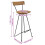 Berkfield Bar Stools 2 pcs Solid Teak Wood 8