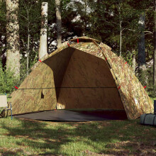 Berkfield Fishing Tent 4-Person Camouflage Quick Release