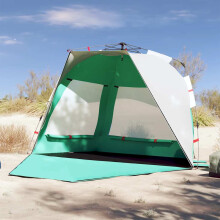 Berkfield Beach Tent 3-Person Sea Green Quick Release Waterproof