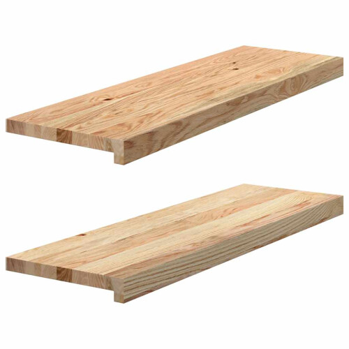 Berkfield Window Sills 2 pcs†Untreated 80x25x2 cm Solid Wood Oak