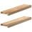 Berkfield Window Sills 2 pcs†Untreated 70x15x2 cm Solid Wood Oak 1