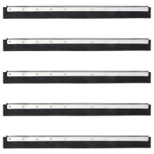 Berkfield Floor Squeegee Heads 5 pcs 75x2x5 cm Steel and Rubber