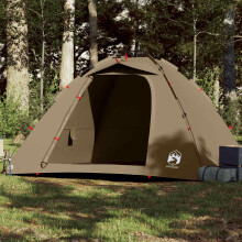 Berkfield Fishing Tent 4-Person Olive Green Quick Release