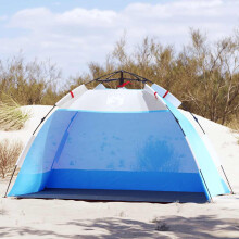 Berkfield Beach Tent 2-Person Azure Blue Quick Release Waterproof