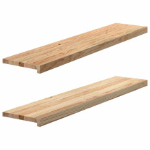 Berkfield Window Sills 2 pcs Untreated 120x30x2 cm Solid Wood Oak