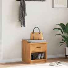 Berkfield Hallway Bench SANDNES 45x40x50 cm Solid Wood Pine