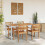 Berkfield Garden Table Grey 160 x 80 x 75 cm Solid Acacia Wood 1