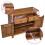 Berkfield Sideboard Solid Mahogany Wood 75x30x65 cm 11