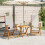 Berkfield Folding Garden Chairs 2 pcs Solid Wood Acacia and Textilene 1