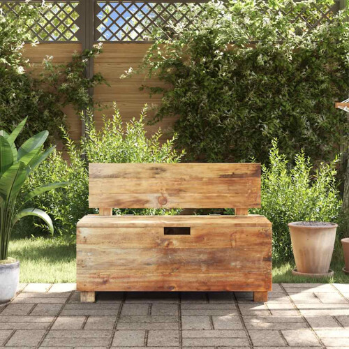 Berkfield Bench Solid Mahogany Wood 86x40x60 cm 2