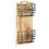 Berkfield Wall-mounted Magazine Rack 33x10x67 cm Solid Rough Mango Wood 5