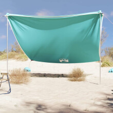 Berkfield Beach Canopy with Sand Anchors Green 304x300 cm