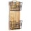 Berkfield Wall-mounted Magazine Rack 33x10x67 cm Solid Rough Mango Wood 8