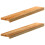 Berkfield Window Sills 2 pcs†Light Brown 90x15x2 cm Solid Wood Oak 1