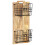 Berkfield Wall-mounted Magazine Rack 33x10x67 cm Solid Rough Mango Wood 9