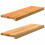 Berkfield Window Sills 2 pcs Light Brown 80x30x2 cm Solid Wood Oak 1