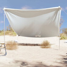 Berkfield Beach Canopy with Sand Anchors Grey 304x300 cm