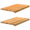 Berkfield Window Sills 2 pcs Light Brown 70x40x2 cm Solid Wood Oak 1