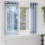 Berkfield Voile Curtains with Grommets 2 pcs Royal Blue 1