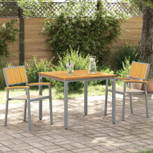 Berkfield Stacking Chair 2 pcs Brown 56 x 57 x 87 cm Solid Acacia Wood